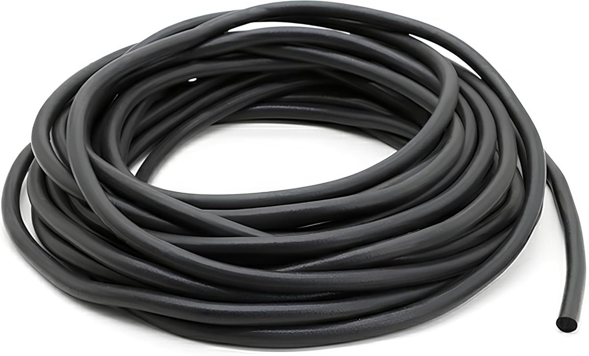 5 meter EPDM afdichtsnoer voor voegen, Ø 3 mm rond snoer, voegenafdichting, diameter voegenkoord, vulsnoer, zwart voegenafdichtsnoer voor voegen en spleet betonvulling
