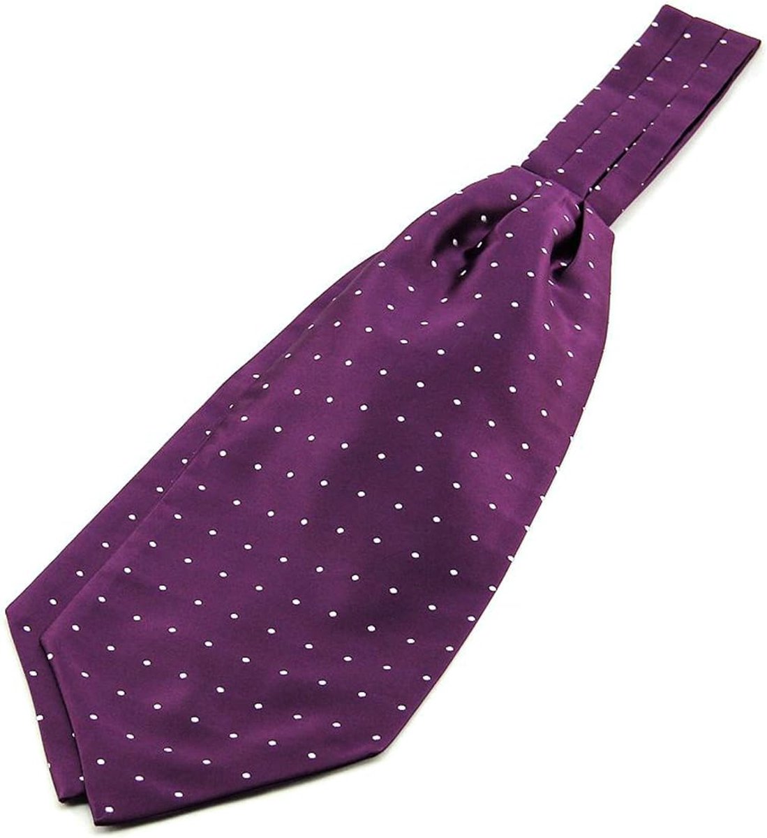 Cravat Sjaal Tie, Vintage Retro Ascot Neck Sjaal voor Mannen, voor Bruiloft, Casual (Paars)