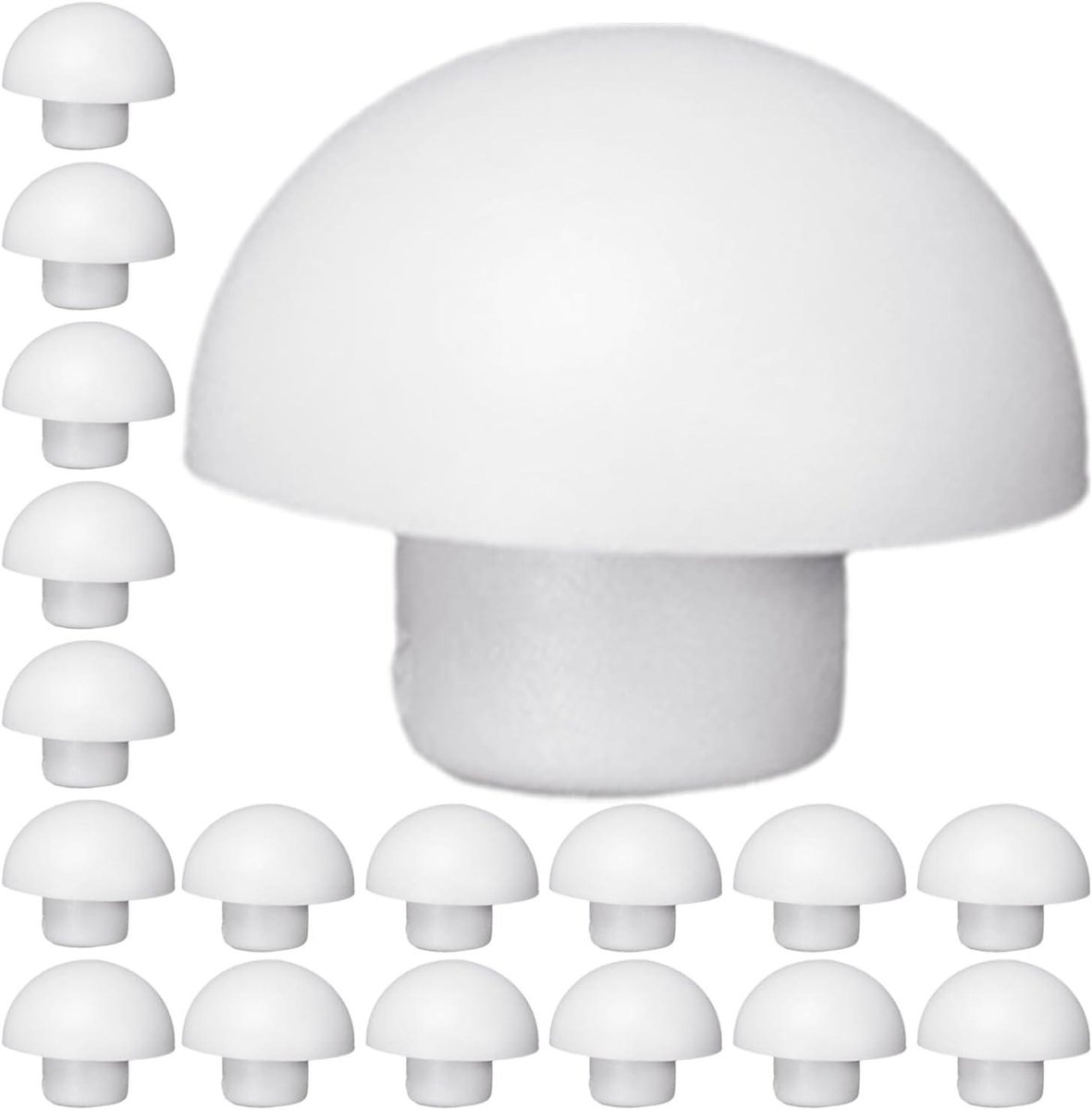 Toiletbril Bumpers - WC-deksel Kussentjes - Stille Badkamer - Zelfklevend Antislip - 50 stuks - Wit