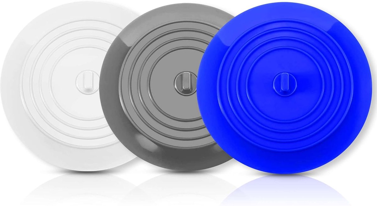 Afvoerplug |15,2CM|3 KLEUREN|✮LEVENSLANGE GARANTIE✮- Flexibele Zuignap, Universele Waterdichte Stop voor Roestvrijstalen Keuken Gootsteen, Keramisch Bad, Toilet, Wastafel, Douche