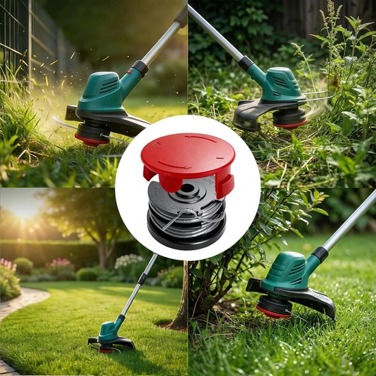 Draadspoel voor Bosch F016800351 Vervangende spoel 6 spoelen met 2 dop voor grastrimmer, compatibel voor Bosch ART 24 ART 24+ ART 27 ART 27+ ART 30 ART 30+, Ø1,6 mm nylondraad 6 m — afbeelding 5