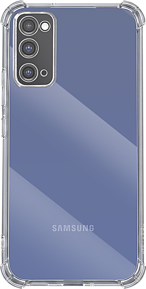 Mayaxess, Siliconen Hoesje Geschikt voor Samsung Galaxy S20 FE Schokbestendig met Versterkte Hoeken, Transparant