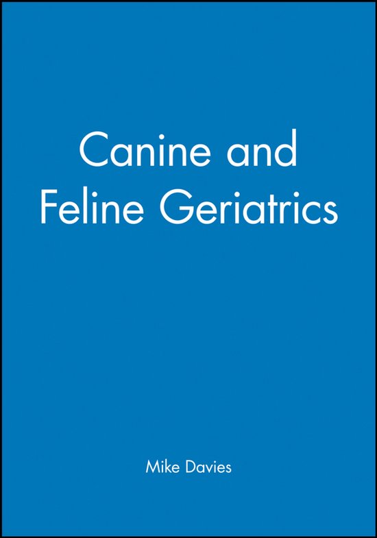 Canine and Feline Geriatrics - cover