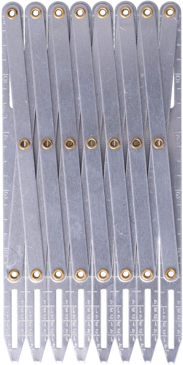 Dailygoody - Verstelbare Aluminium Naaimeter - Antiroest - Duurzaam