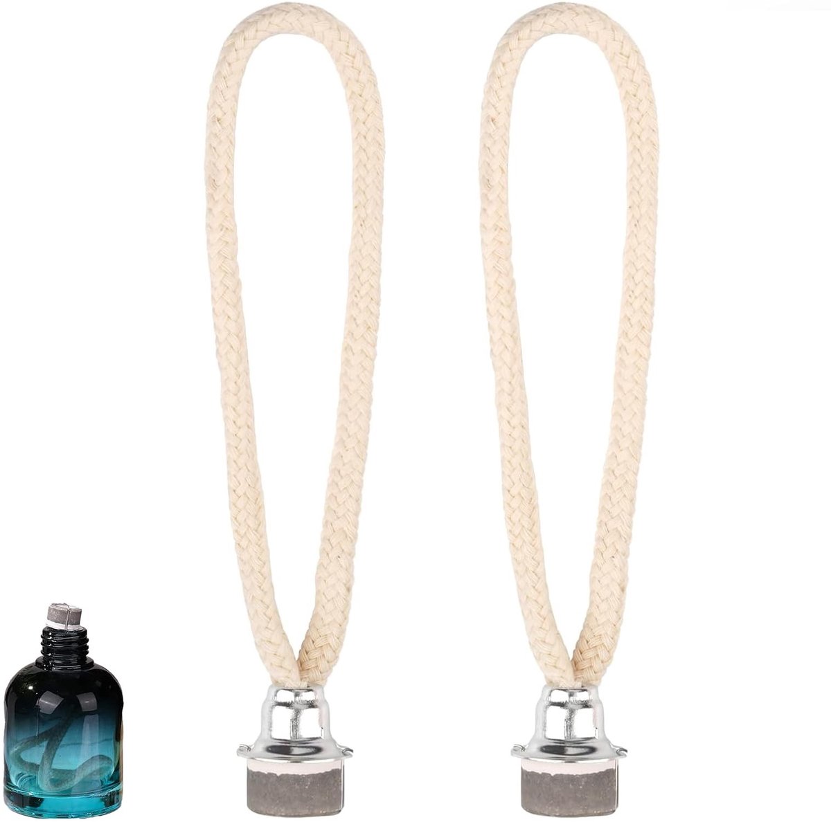 Dailygoods - 2 stuks lonten voor lamp Berger, reservelont voor olielamp, katalytische bran