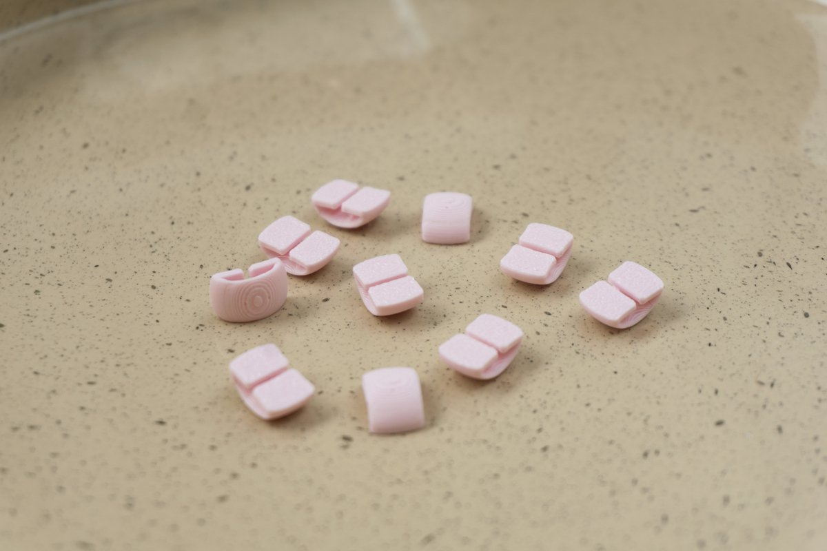 Achterkantje/ bevestiging DIY haaraccessoires maken (lichtroze)