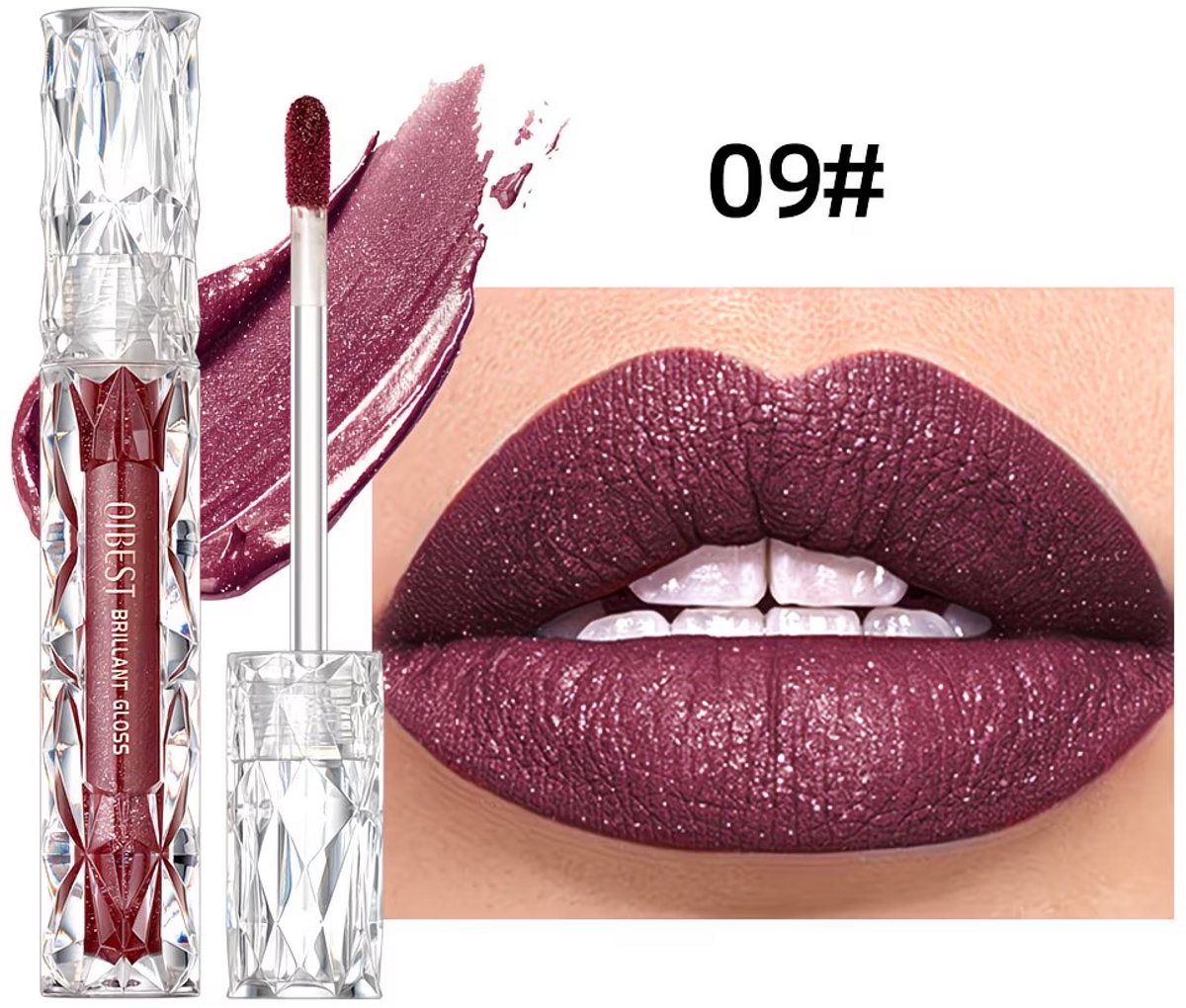Pearly Lip Gloss Pruim Mauve – Shimmer Lipgloss met Parelmoerglans – Langhoudende Glanzende Lipgloss