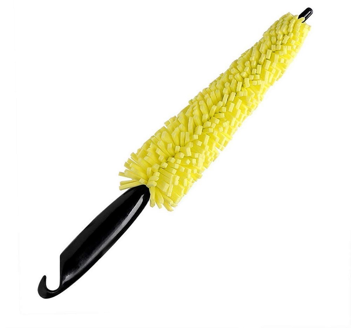 Dailygoods- Velgenborstel Auto - Reinigingsborstel - Onderhoud - Draagbaar - Kunststof/Spons - Afmetingen 29 x 5 cm