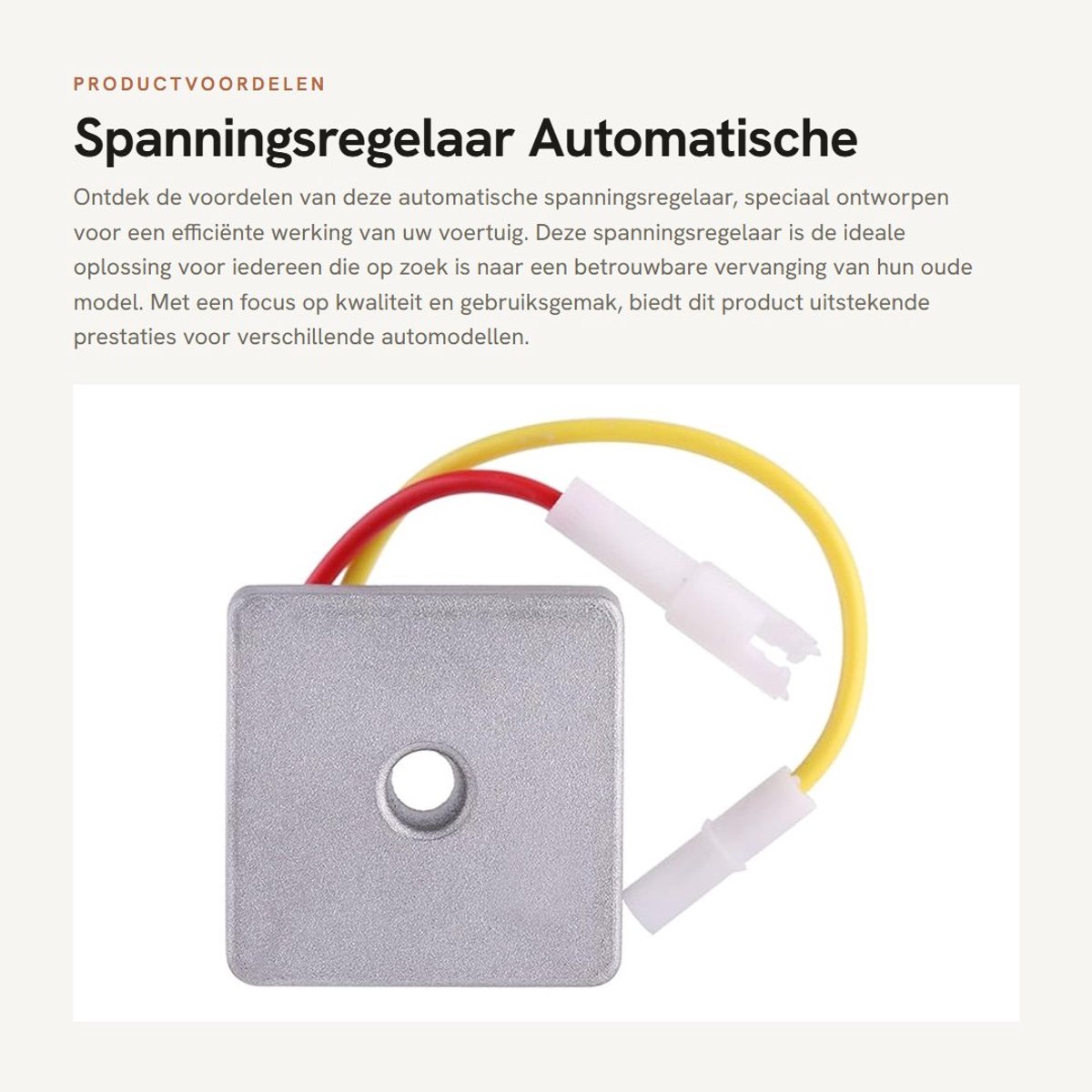 Dailygoods- Spanningsregelaar Automatische Gelijkrichter - Vervanging voor 691188/491546 - Kwaliteit Auto-onderdelen - Aluminium/Koper/Kunststof - 12 maanden garantie - Lichtgewicht 90 g