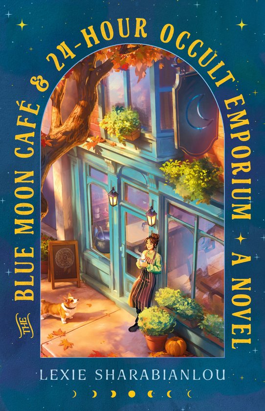 Couverture du livre : The Blue Moon Café & 24-Hour Occult Emporium, un roman de Lexie Sharabianlou.