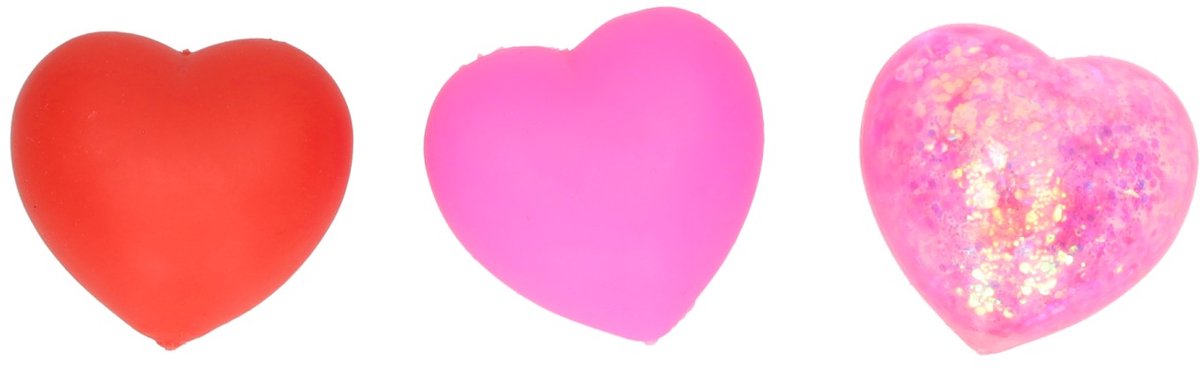 Squishy Sensorische Hartjes 4cm - 3st.
