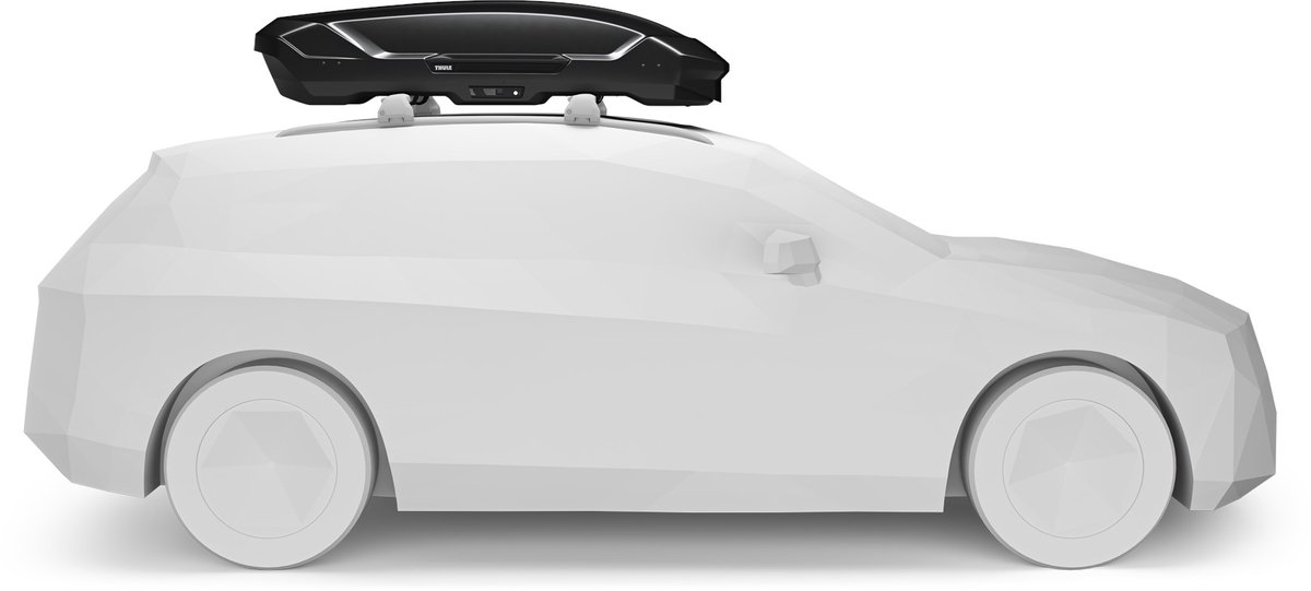 Thule Motion 3 Sport Black Glossy - Dakkoffer - 2 zijden te openen - 75kg laadvermogen – 300 L inhoud – foto 5