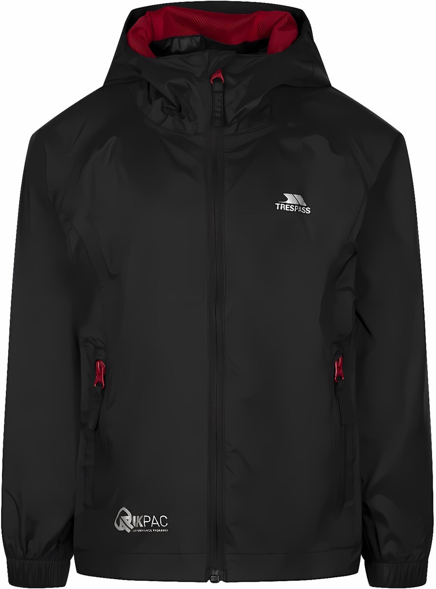 Trespass kinderwinterjas Qikpac Jacket Packaway Jacket -7/8 Zwart