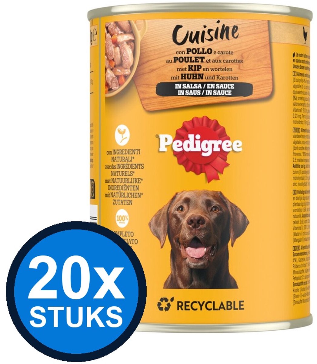 Pedigree Pedigree - Kip in Saus - Hondenvoer Natvoer - 400g