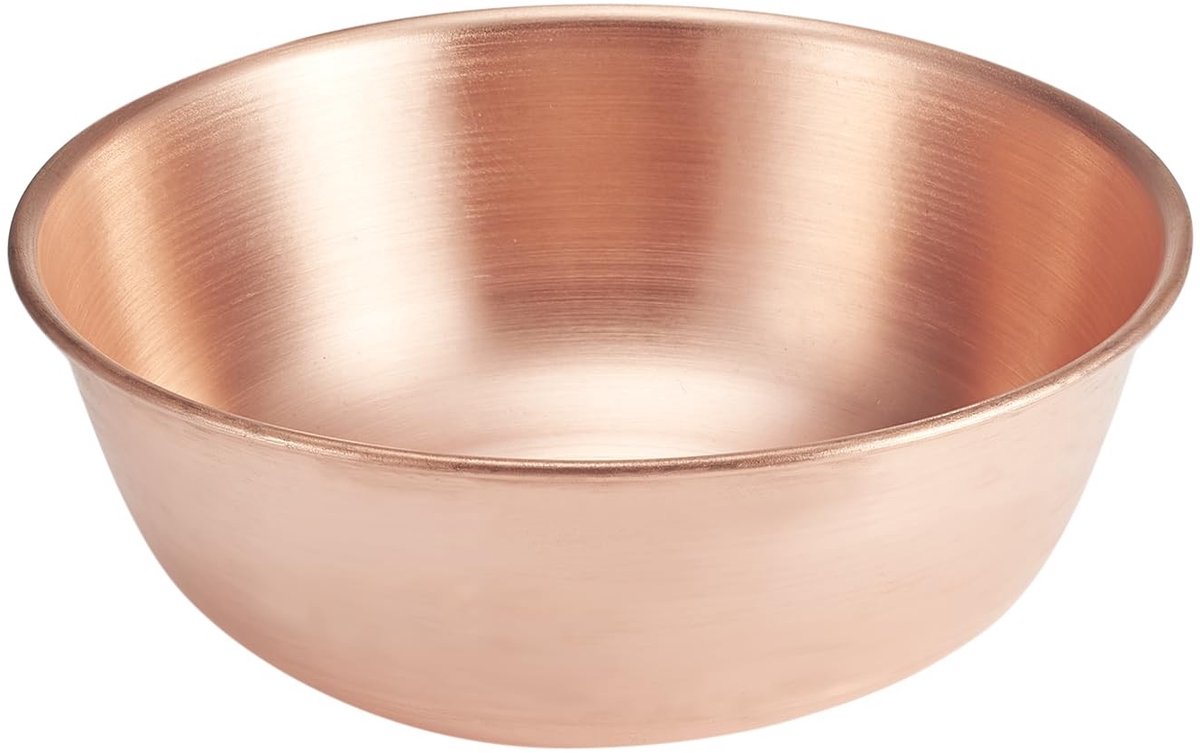 Dailygoods- Koperen Schaal 13 cm - Handgemaakt - Decoratieve Schaal - Serveerschaal - Voedsel/Specerijen - Traditioneel Design - Kom