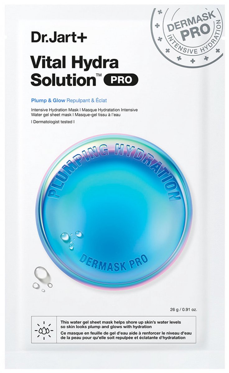 Dr. Jart+ Dermask Vital Hydra Solution Pro Intensief Hydraterend Masker 26 g