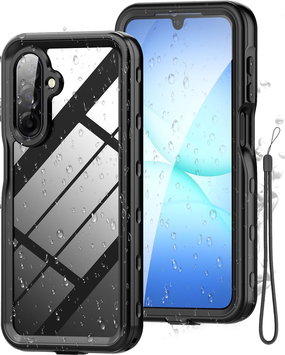 Mobiel toestel waterdichte hoes - IP68 bescherming - schokbestendig met ingebouwd scherm - ShopVlot