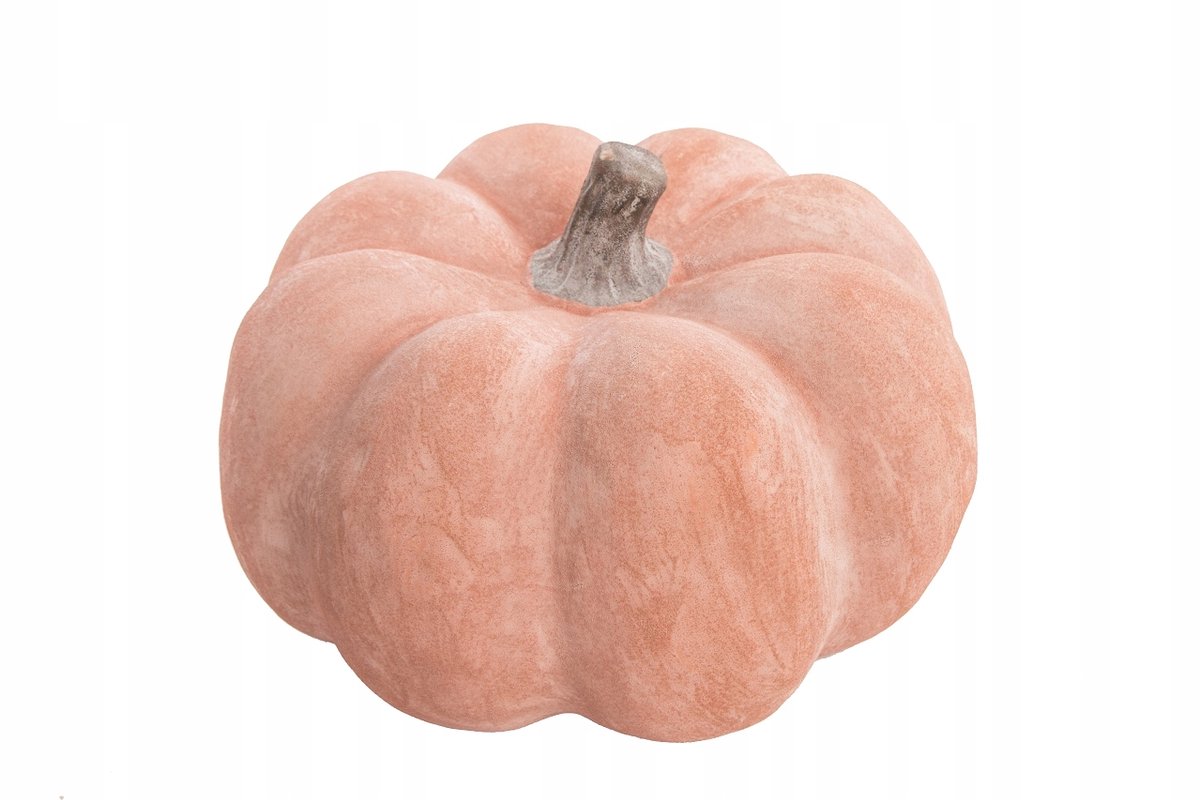 Decoratieve Keramische Pompoen - Helder Baksteen Rood, 20 cm