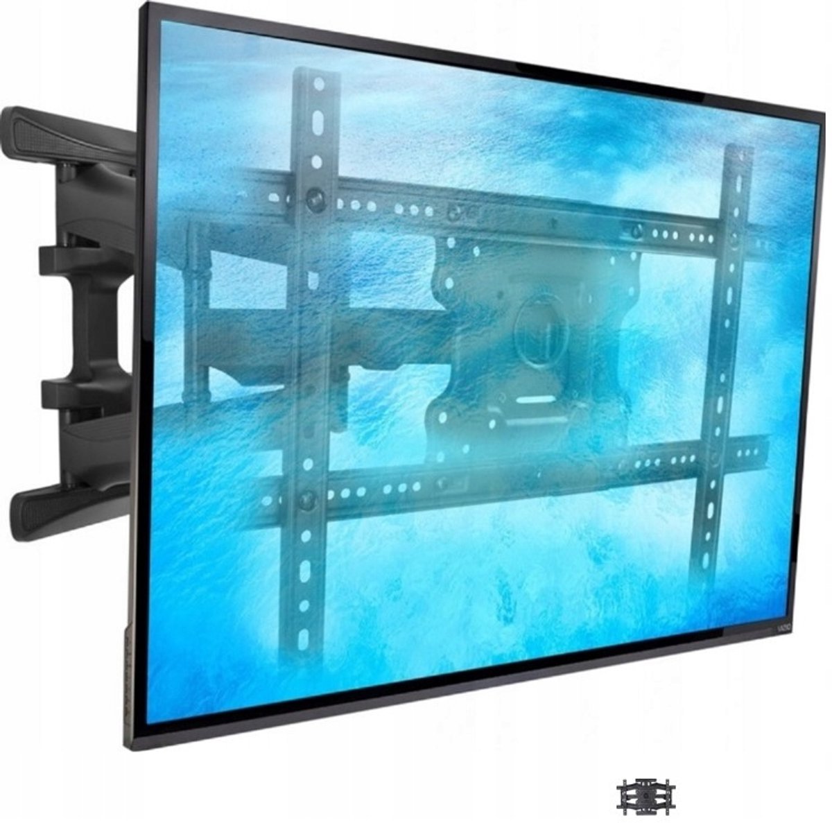 Draaibare TV-muurbeugel voor Hisense 55U7QF, 70", 45.5kg