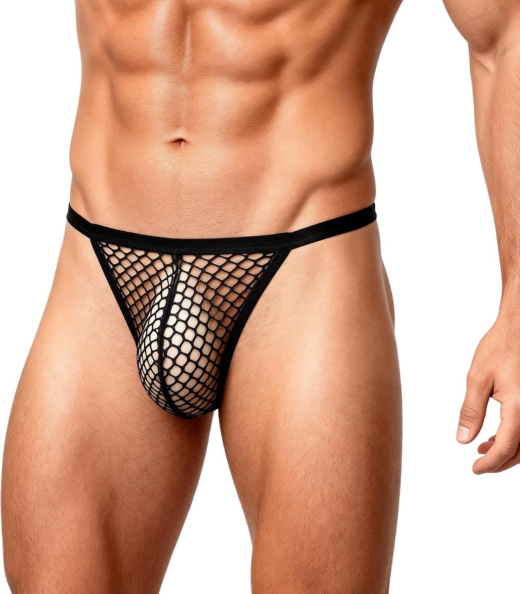 Mini-string voor heren, grote maat - transparant - sexy - comfortabel voor dagelijks gebruik - ShopVlot
