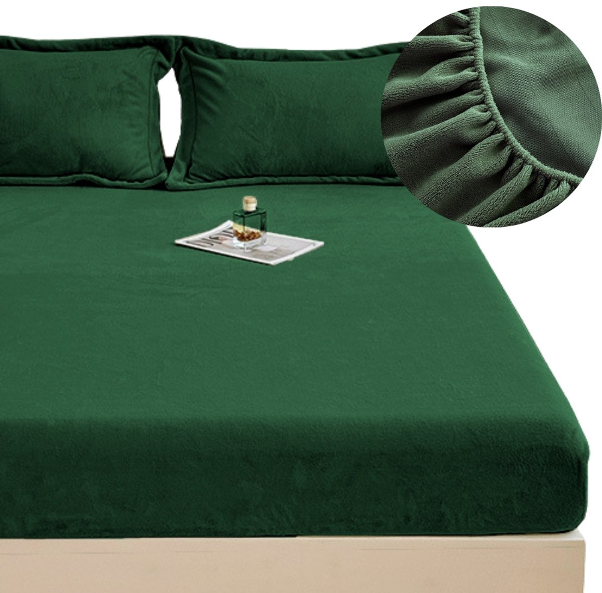 Zacht Pluche Hoeslaken met Elastiek 160x200cm - Warm & Knus