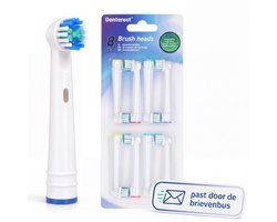 Universele Opzetborstels 8 Stuks - Opzet Borstel met Ronde Kop - Tandenborstel Kopjes Zacht - Universeel Opzetborstels Volwassenen & Kind - Tandenborstelkopjes - Geschikt voor Oral B Pro, SmartSeries, Vitality en Meer - Mondhygiëne - Wit - Denterest