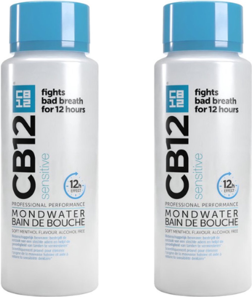 CB12 Sensitive Mondwater - 2 x 250 ml - Voordeelverpakking