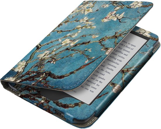 Hoesje voor Kobo Clara BW - E-reader Hoes met Sleepcover en Standfunctie - Beschermhoes met Magnetische Sluiting en Handriem — afbeelding 3