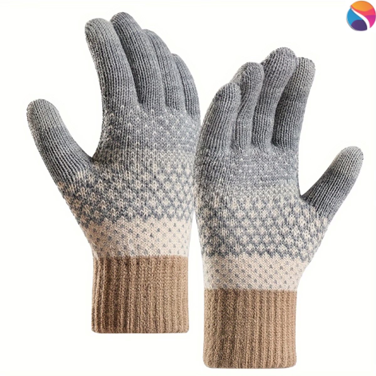 Warme Winterhandschoenen Grijs – Touchscreen – Unisex - One size - Winter - Handschoen - Nieuw model