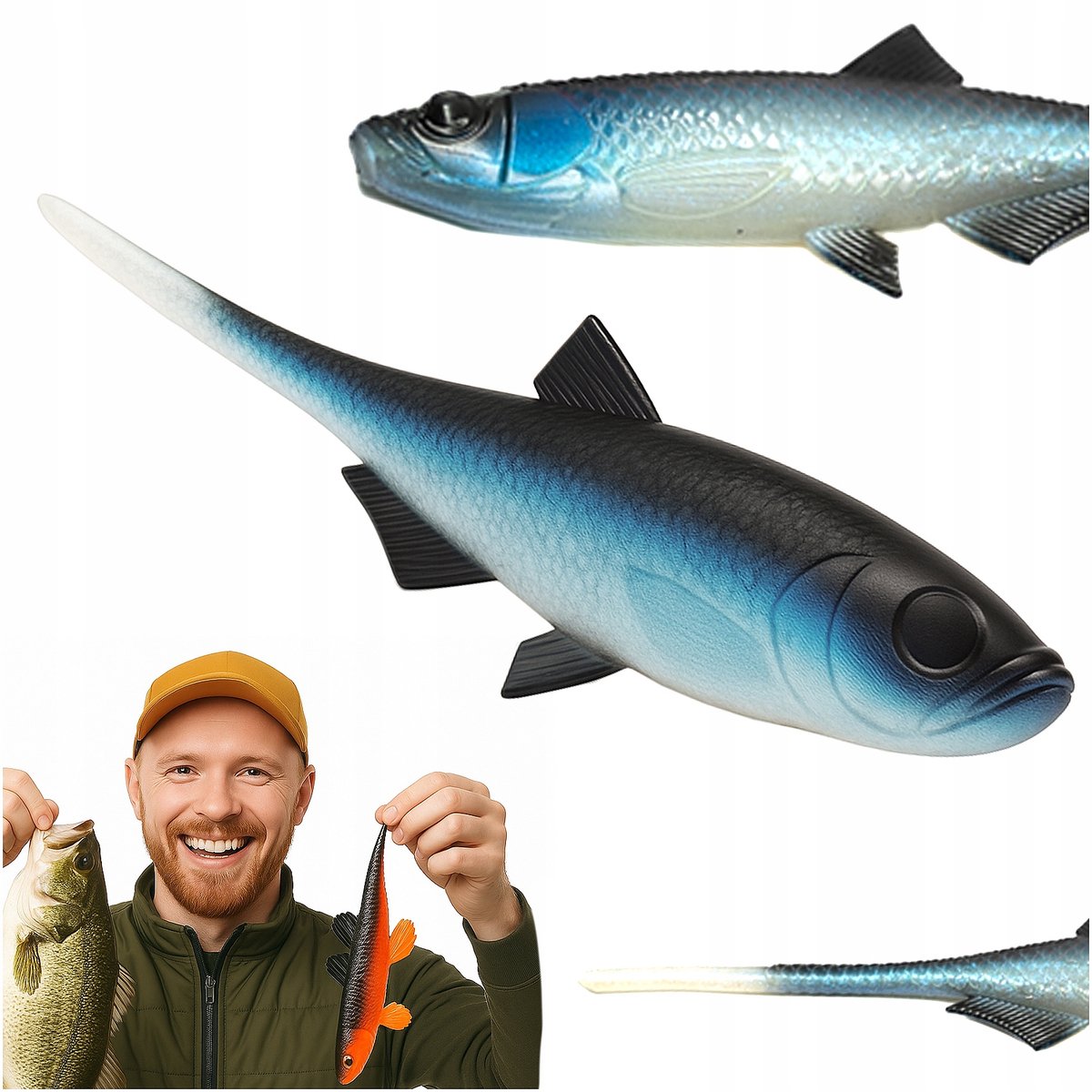 Libra Kunstaas Bleak Slug Tail 21cm 30g 003 Blauwe Witvis Kunstaas