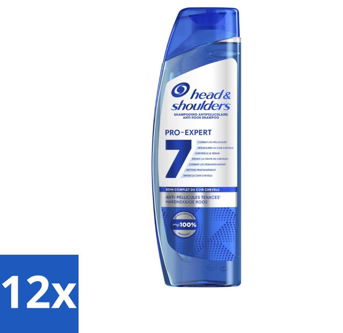 12 x Head & Shoulders - Shampoo - Pro-Expert 7 - Anti-Roos - 250 ml - Anti-roos Shampoo - Roos Shampoo - Hoofdhuidverzorging - Tea Tree Olie - Hoofdhuidbalans