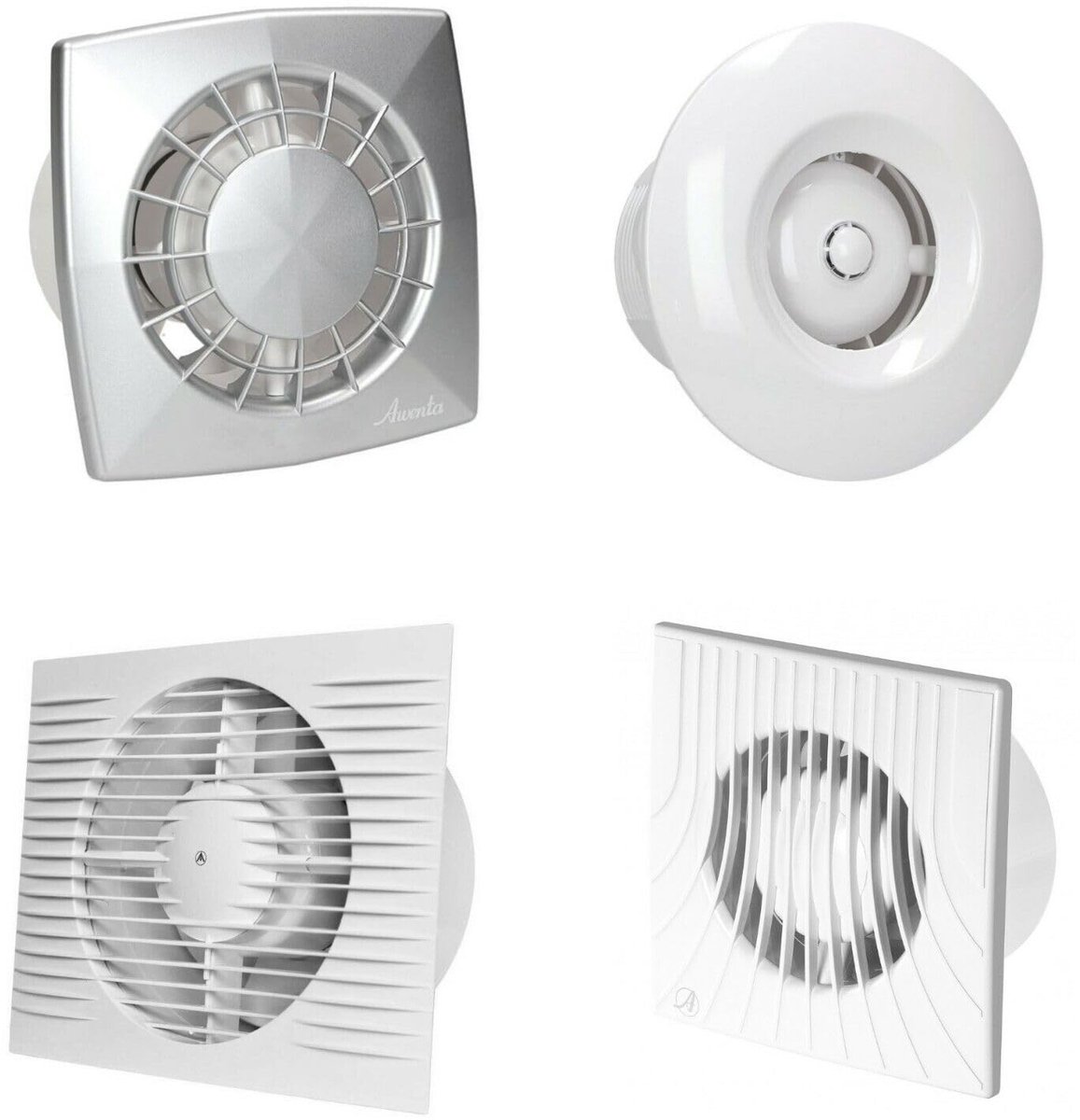 Badkamerventilator 150 mm - met vochtsensor - met timer - automatische ventilatie - ShopVlot