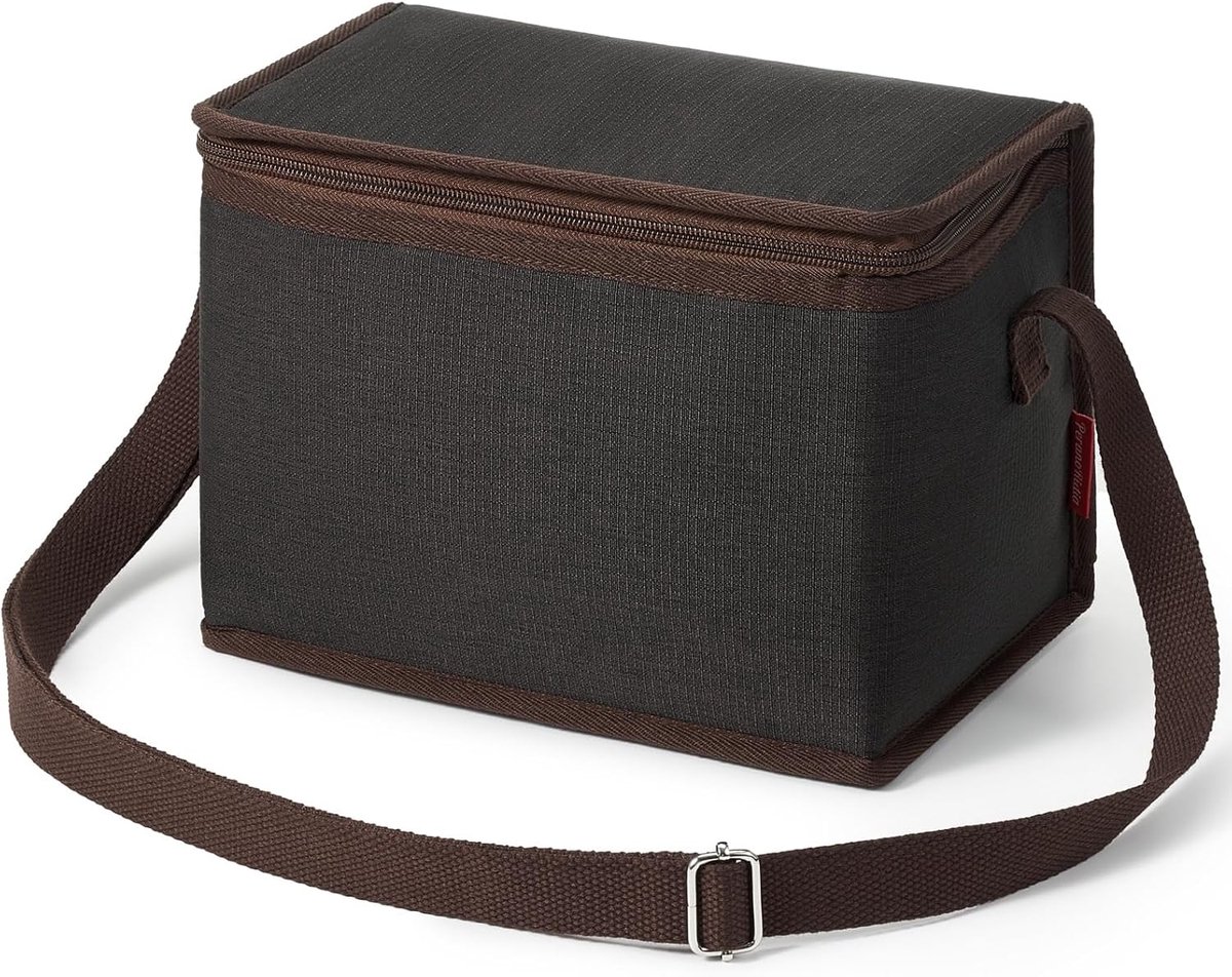 Lunchtas 6L - Verstelbare schouderriem - Waterdichte geruite stof - Ideaal voor werk en reizen - ShopVlot