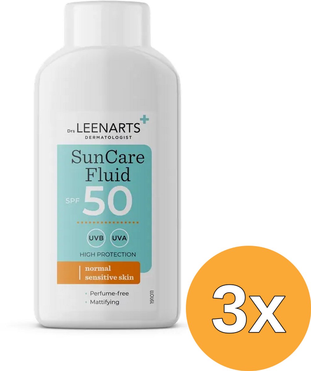3x Drs Leenarts Suncare Fluid SPF50 (50 ml)