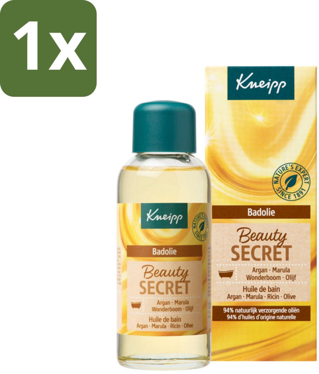 1 x Kneipp - Badolie - Beauty Secret - Voor alle huidtypen - 100 ml - Badolie - Huidverzorging - Natuurlijke Oliën - Luxe Badolie - Huidverzorging Voor Alle Huidtypen