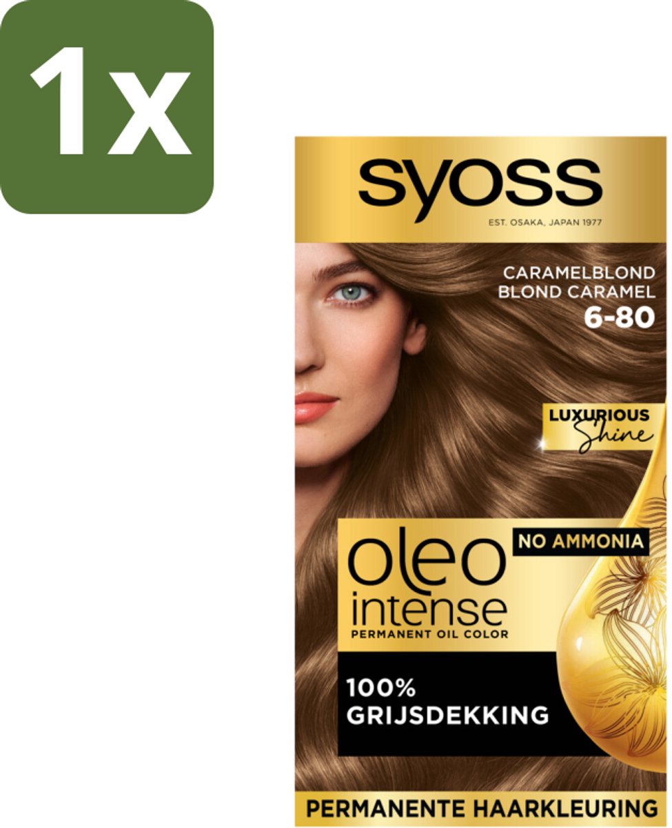 Syoss Oleo Intense - Haarverf - 6-80 - Caramelblond - 115ml