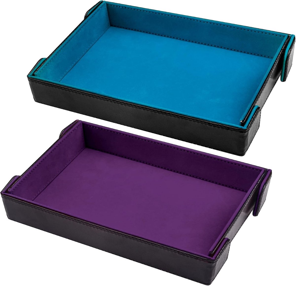 Dobbelstenenlade - Violet - Opvouwbaar - PU Lederen Magnetische Dobbelstenenhouder - Voor D&D RPG Spellen