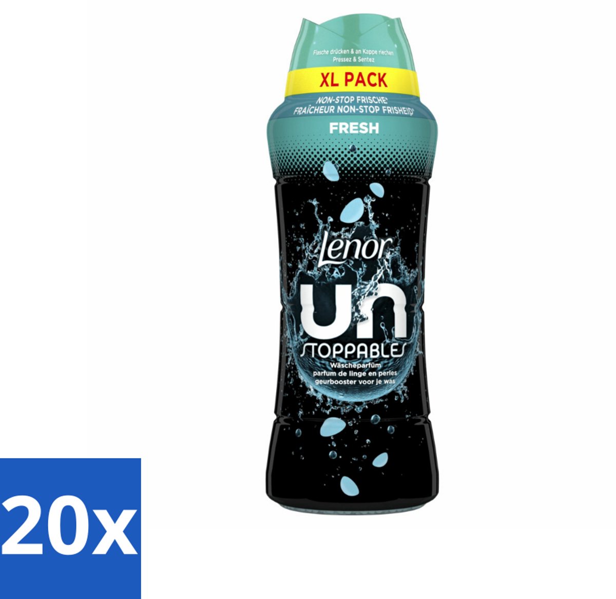 20 x Lenor Unstoppables - Geurbooster - Fris - Non-Stop Frisheid - Grootverpakking - Geurbooster - Wasgeur - Frisheid - Textielverfrisser - Wasroutine