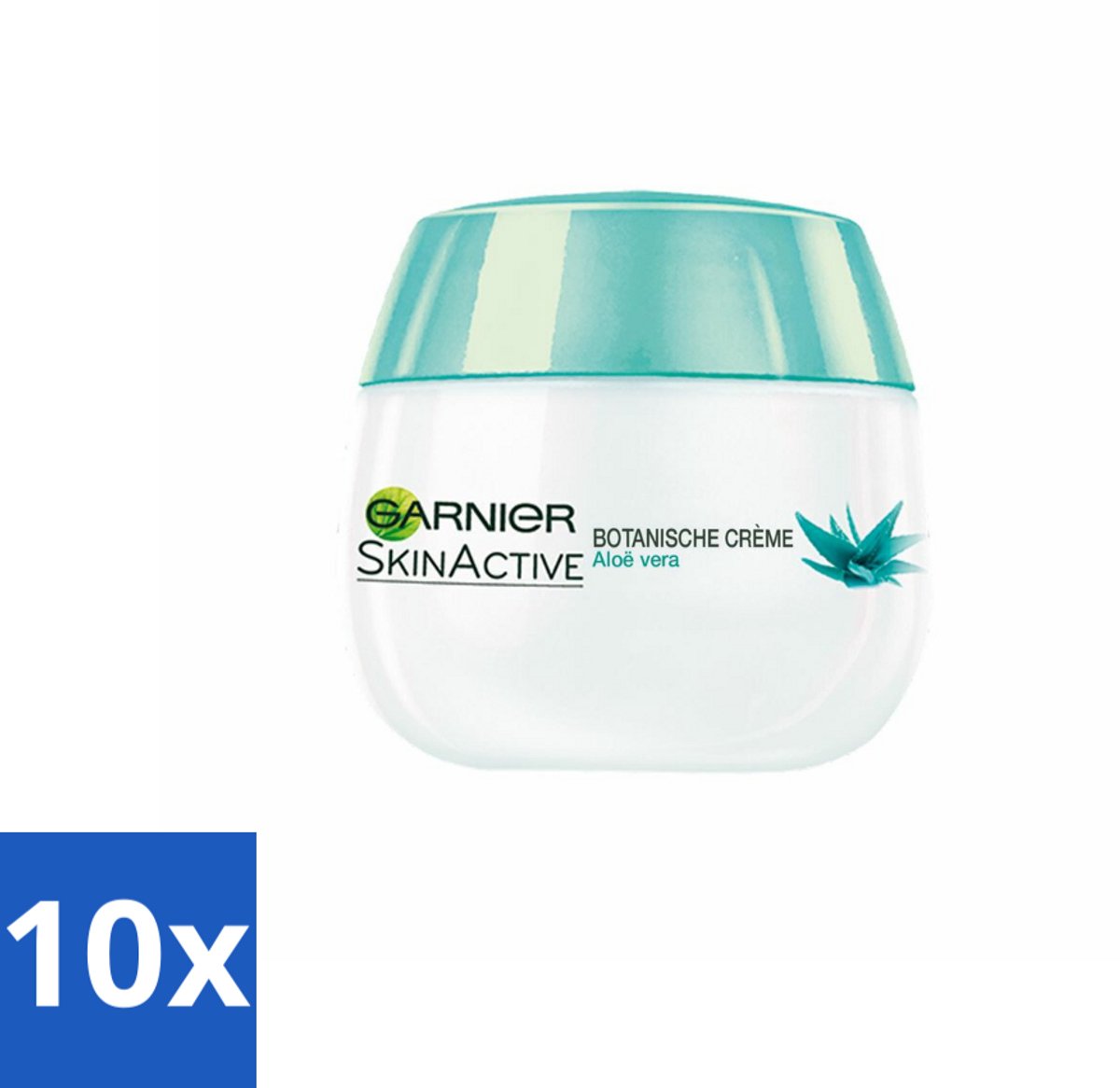 10 x Garnier - SkinActive - Botanische Dagcrème - Aloë Vera - Voor ieder Huidtype - 50 ml - Aloë Vera Crème - Dagcrème - Huidverzorging - Hydratatie - Natuurlijke Crème