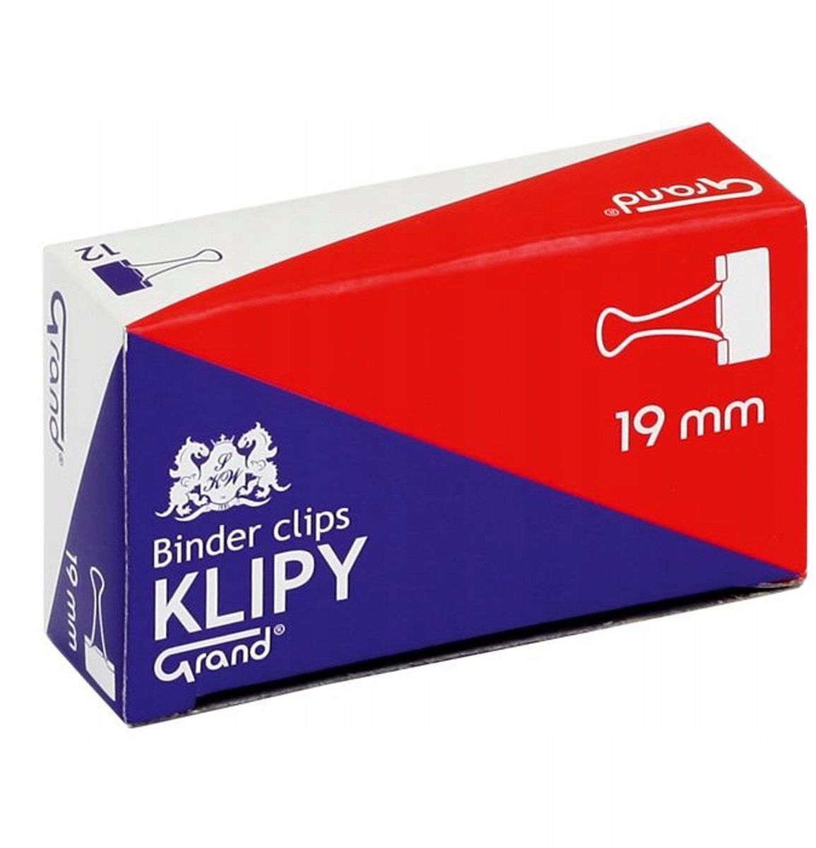 Merkloze Zwarte Metalen Papierclips 19mm - 12 Stuks