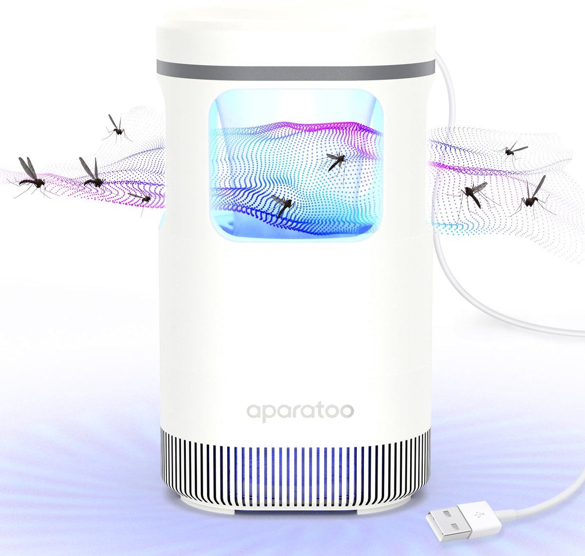 Insectenverdelger, elektrische muggenval, muggenlamp met USB, uv-licht, insectenval, insectenlamp, vliegenvernietiger - ShopVlot
