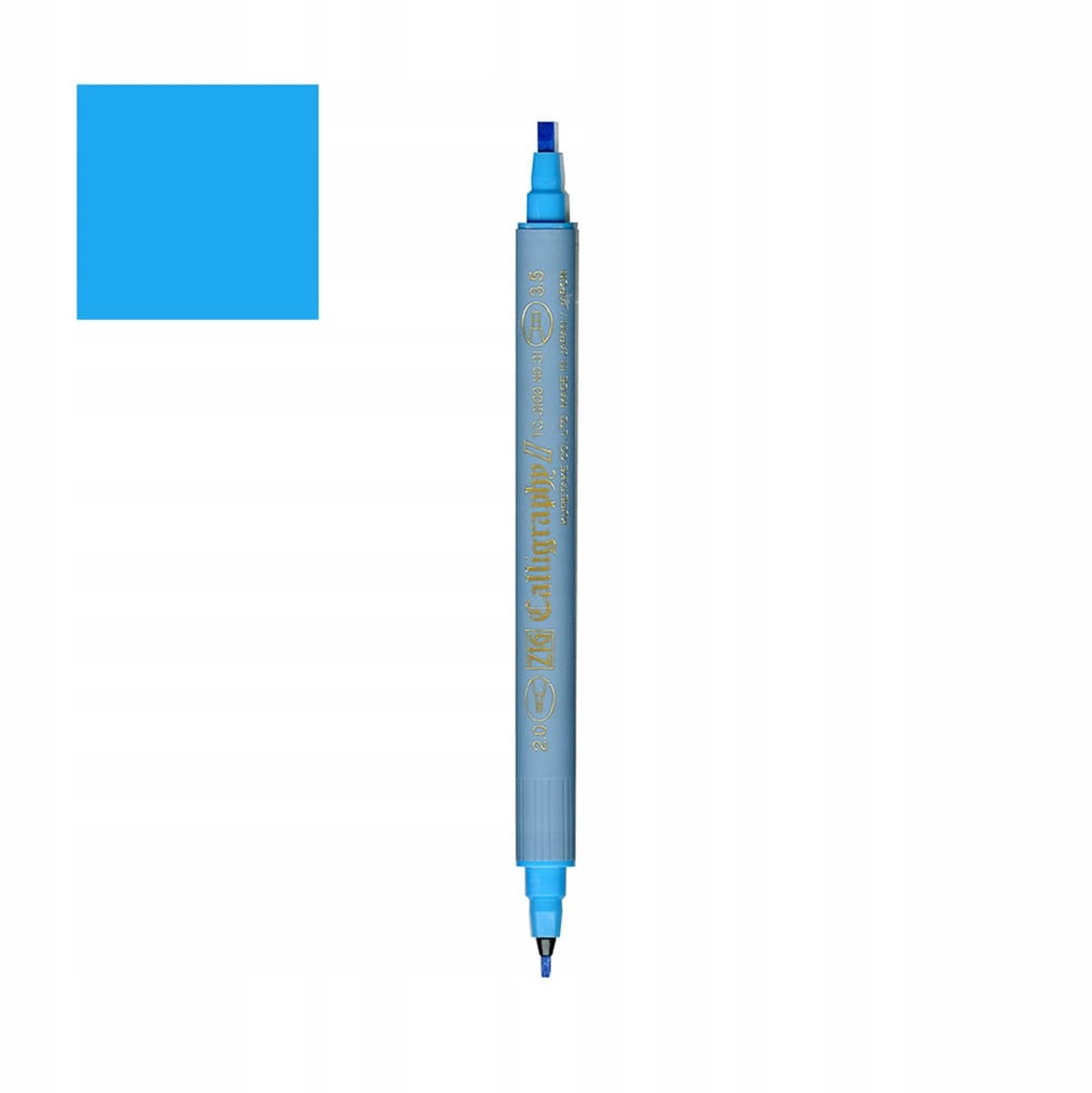 Merkloze Kalligrafie Pen, Dubbelzijdig, Cobalt Blauw
