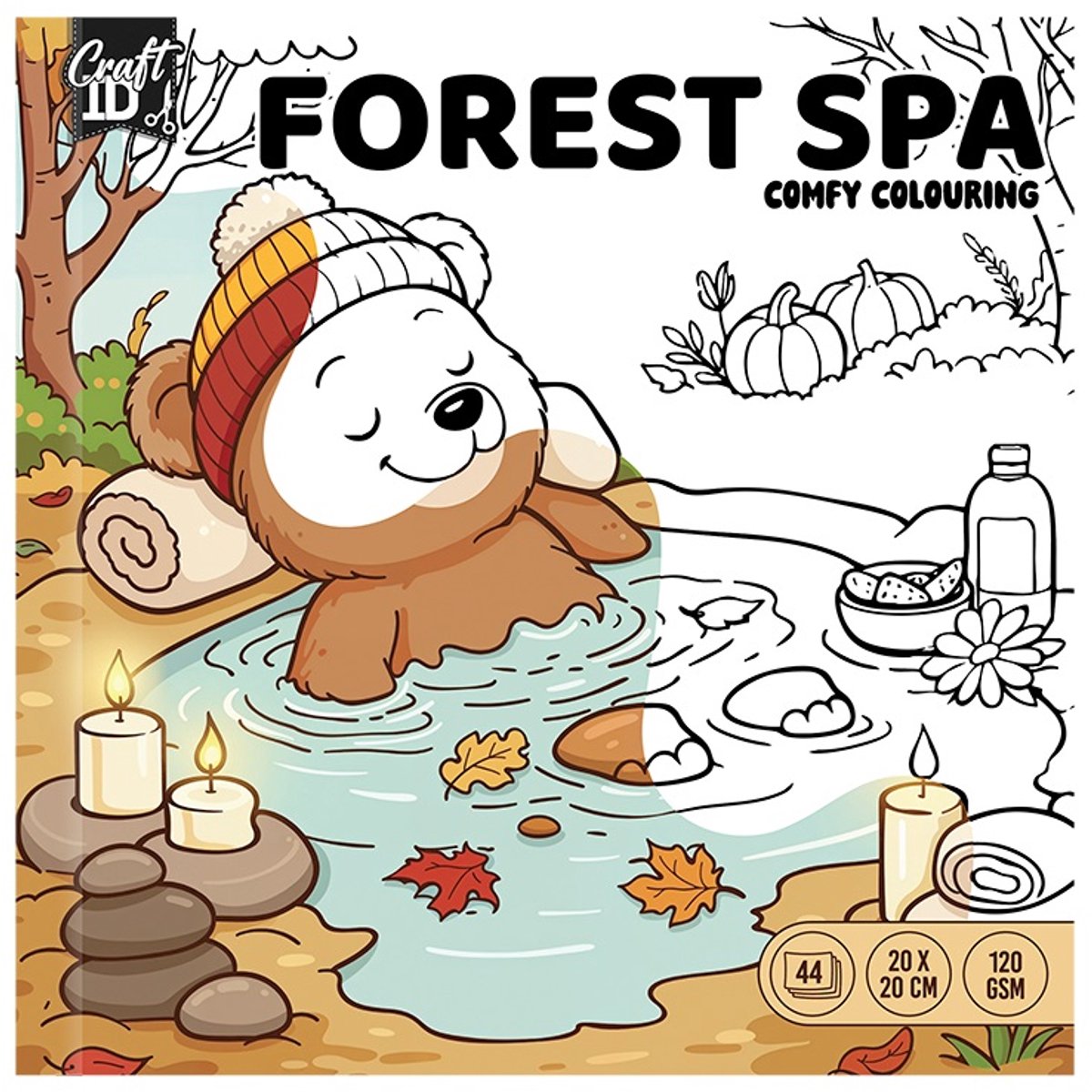 CraftID - Forest Spa - Kleurboek voor alle leeftijden - 44 pagina's