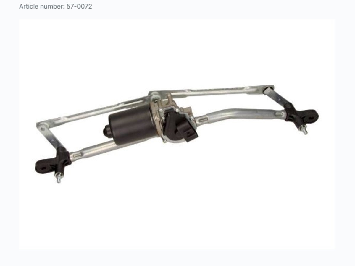 MAXGEAR Ruitenwissermechanisme met Motor 57-0072 | OEM 46524670 | 51704325 | 517043250 | Geschikt voor Fiat Punto II 188 1.2 1.8 HGT 1.9 DS 1.9 JTD 1999-2012 | Voorzijde 12V | Links Gestuurd