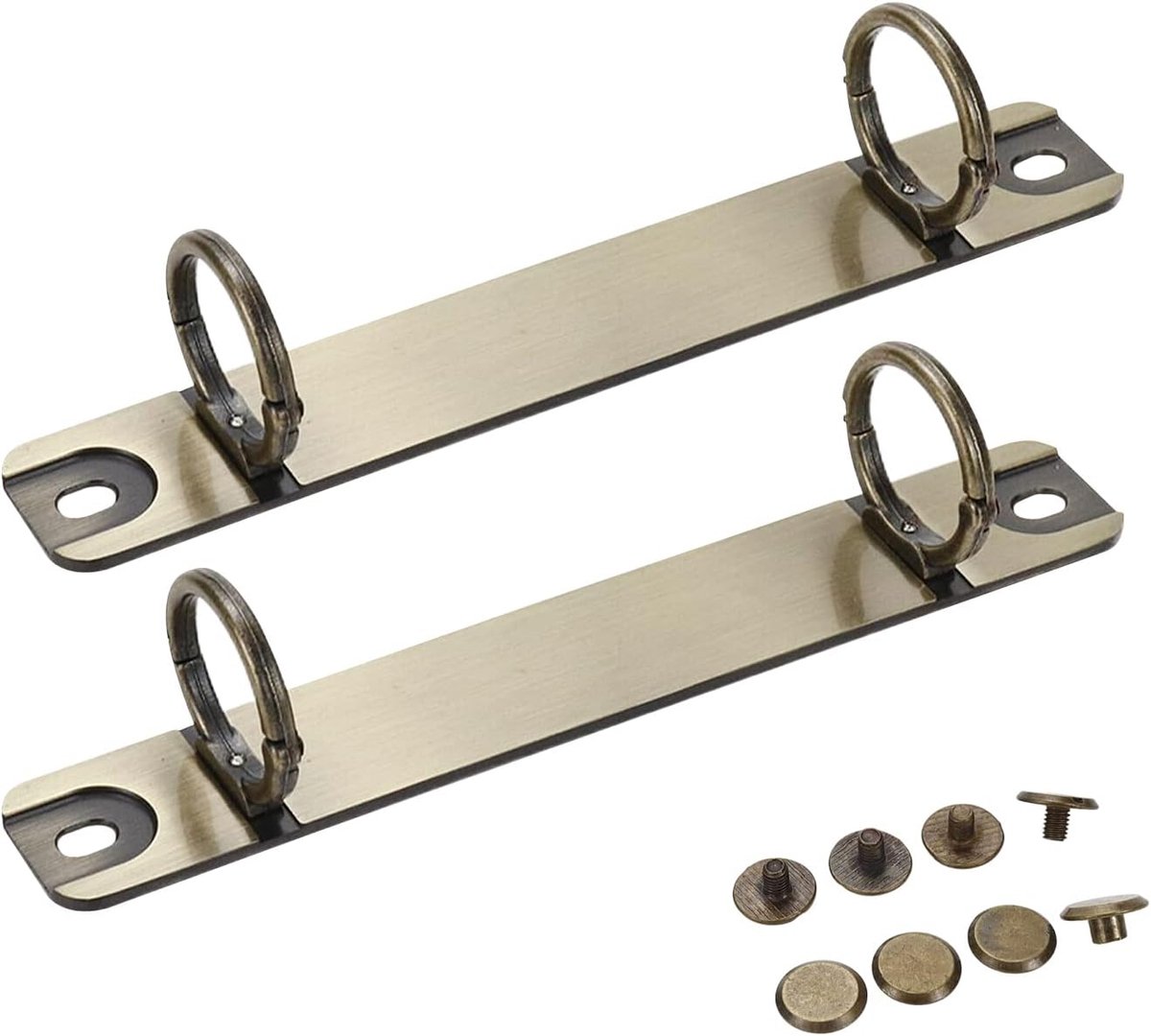 Semetall 2pcs A7 Notebook 2-Ring Binder Mechanism Metal Loose Leaf Binders Ring Clips Ring Binder Replacement Kit - ShopVlot