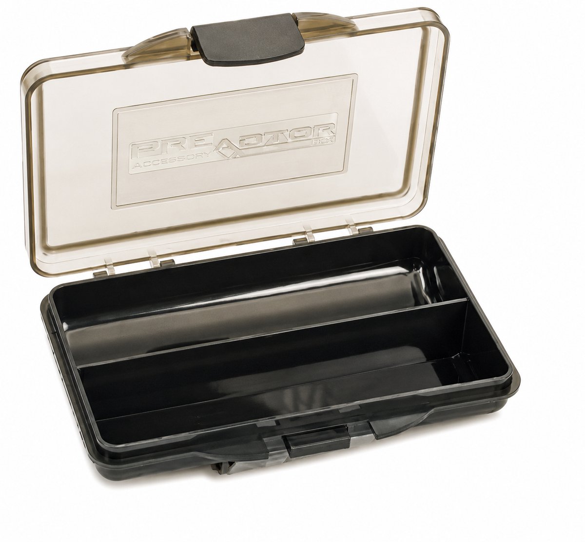 Rigsolutions Tackle Box 2-vaks donkergroen/grijs voor klein vismateriaal