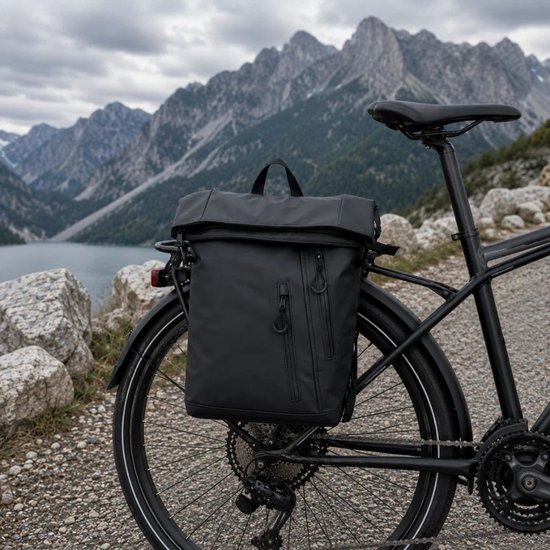 Fietsrugzak Off-White - Enkele Fietstas / Rugtas - 16,5 inch Laptop Rugtas - Rugtas & Fietstas in 1 van Willex — afbeelding 5