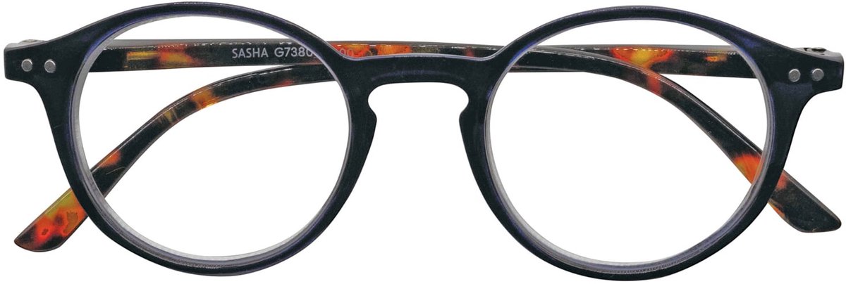 I Need You leesbril Sasha G73800 +3.50 - Donker blauw met tortoise poot