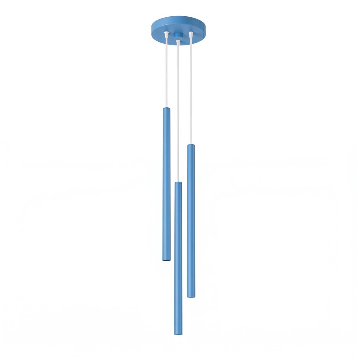 Sollux Lighting Hanglamp PASTELO - G9 - lichtblauw - staal - 19.5x19.5x115cm