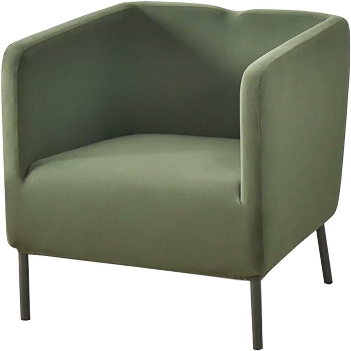 EKERO Chesterfield Stretch Chair Cover for Club Chair, Army Green - ShopVlot